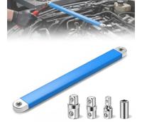 Jeu de clés d'extension professionnelles offset résistantes aux chocs : rallonge à cliquet coudée livrée avec adaptateurs d'entraînement 1/2", 1/4" et 3/8"