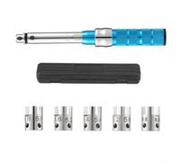 Jeu de clés dynamométriques à rayons 210 NM avec 10 douilles interchangeables pour moto et moto tout-terrain offrant une tension précise des rayons avec clic