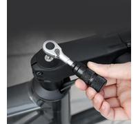 Jeu de clés dynamométriques avec 2 démonte-pneus, tiges d'extension et 10 outils d'embout, clé à cliquet en alliage d'aluminium pour VTT, vélo de batterie, port