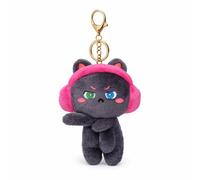 Jeu de clés en peluche QD MRF, petit animal chat, tendance et cool, 14 cm