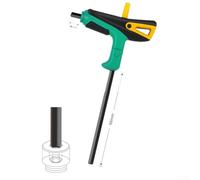 Jeu de clés hexagonales de type T fabriquées en alliage d'acier traité thermiquement avec poignée en T TPR pour une application constante du couple (E)