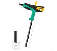 Jeu de clés hexagonales de type T fabriquées en alliage d'acier traité thermiquement avec poignée en T TPR pour une application constante du couple (F)