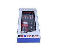 Jeu de clés hexagonales et clés Allen HEX/TORX, 42 pièces, OK-01.3117 ROOKS
