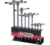 KS Tools Présentoire de 9 clés Torx 158.5211 – Poignées en T, têtes brunies, chrome vanadium
