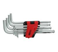 Jeu de clés mâles coudées à six pans creux et tête sphérique longues 10 pcs. KS TOOLS - 151.5000