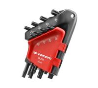 Jeu de clés mâles coudées Torx® - FACOM - 89.JP8A - 8 clés - Acier - Étui compact