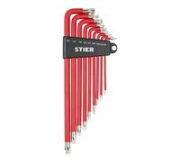 STIER Jeu de 9 clés mâles coudées STIER Torx TX10 - TX50 Quantité:1