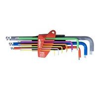 Wiha Jeu de clés mâles six pans à tête sphérique ProStar 46555 - 9 pièces 1,5;2;2,5;3;4;5;6;8;10 mm