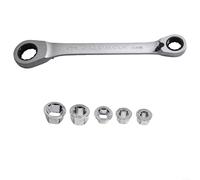 Jeu de clés mixtes à cliquet avec capacité de démontage rapide pour changement rapide d'outils lors de réparations multi-étapes