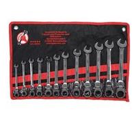 BGS technic – Jeu de clés mixtes à cliquet 30002 – têtes flexibles 8-19 mm, 12 pièces