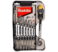 Jeu de clés mixtes à cliquet et serrage rapide 8 à 19 mm (8 pcs) - MAKITA B-65523