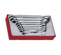 Teng - TT6508r Ratchet Peigne Spanner Set 8PC - TENTT6508R