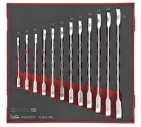 Jeu de clés mixtes à racagnac Foam2 tray 8- 19mm 12 pièces Teng Tools TED6512RS