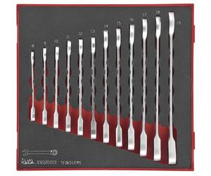 Jeu de clés mixtes à racagnac Foam2 tray 8- 19mm 12 pièces Teng Tools TED6512RS