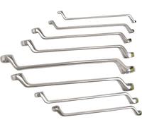 Jeu de clés mixtes doubles | coudées | SW 6 x 7 - 20 x 22 mm | 8 pcs.
