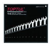TOPTUL GPAB1404 Kit de clés polygonales et de clés à fourches