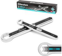 Jeu De Clés Mixtes Universelles,Jeu De Clés À Molette,Ensemble De 2 Clés Multifonctionnelles,Ensemble Total De Clés À Anneaux,44 En 2,Métriques Et Sae,5 Mm À 27 Mm Et 3/16"" À 1-1/16