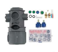 Jeu de clés multifonctions 16 en 1 pour réparations de plomberie à domicile, comprend des clés de robinet et des outils de noyau de valve d'angle dans un étui en nylon portable pour une installation