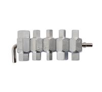 Laser Exhaust Technology Ensemble de clés pour bouchons de vidange 1580 10 carrés moteur et boîte