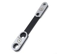 Jeu de clés réglables 8 en 1 : outil multifonction rotatif à 360° avec extrémité ouverte et clé à anneau, acier au carbone, résistant à la rouille, poignée ergonomique pour réparation automobile et