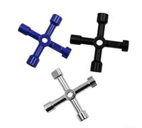 Jeu de clés réglables pour armoires électriques et tableaux de distribution, construction en alliage de zinc, design compact et léger pour électriciens et entretien