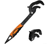 Jeu de clés réglables pour écrous et tuyaux avec cadre en acier à haute teneur en carbone et finition résistante pour un service à long terme (N)