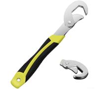 Jeu de clés réglables pour écrous et tuyaux avec cadre en acier à haute teneur en carbone et finition résistante pour un service à long terme (J)