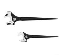 Jeu de clés Spud avec tête de marteau et sac enroulable, réglable de 30,5 cm et 40,6 cm, outils en acier au chrome vanadium pour alignement des trous de boulon et tâches de conduite des clous