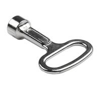 Jeu de clés triangulaires internes pour vanne d'eau, boîte à gaz et électrique, serrure de porte d'ascenseur e robinet en alliage de zinc avec trou pour porte-clés, 2 pièces (S : 52 × 38 mm L