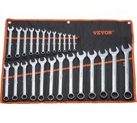 Jeu de clés VEVOR, jeu de 25 clés à cliquet, 6 mm à 32 mm, idéal pour la maison, la réparation automobile, l'atelier, le garage, les urgences