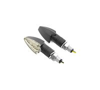 Clignotant Arrow Verre Transparent Kit M10 LED Noir