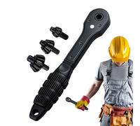 Jeu De Cliquets À Clé,Clé De Serrage Pour Mandrin De Perceuse | Clé Double Multifonction pour Réparation Auto Plomberie Chauffage Électronique et Situations d'Urgence