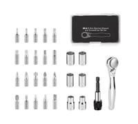 Jeu De Cliquets Professionnels Engrenage Ergonomique À 72 Dents Poignée Antidérapante Avec 28 Embouts Adapté La Réparation Automobile Et Domestique Jeu De Tournevis Embout Magnétique