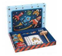 Jeu de clous - DJECO - Space Tap Tap - Bois et Liège - Mixte - A partir de 4 ans