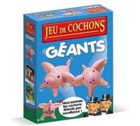 cavernedesjouets Jeu de cochons geants XXL big Pigs, Version FR - Maxi Format cochons gonflables 50x40cm - Jeu de Hasard, Plein air - Carte Offerte