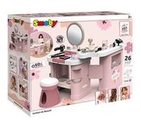 Smoby Centre de Beauté My Beauty Center 3 en 1 – Coiffure, Onglerie, Maquillage – 26 accessoires