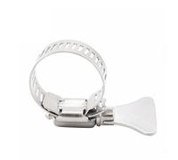 Jeu de colliers de serrage à vis sans fin en acier inoxydable - Colliers de serrage robustes et réglables for tuyaux de carburant et d'eau, tailles 8-57 mm(33-57x2pcs)