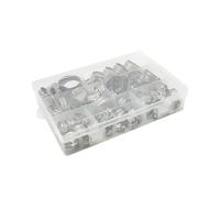 Jeu De Colliers Serrage En Acier Inoxydable, Engrenage À Vis Sans Fin Réglable, Collier For Tuyau Carburant, Kit D'assortiment D'attaches Robinet(40pcs-box)
