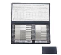 Jeu de comparateurs de rugosité de surface, blocs étalons de rugosité standard, 30 blocs d'échantillons (0,05-12,5 µm), outil d'étalonnage de haute précision, pour contrôle qualité en tournage