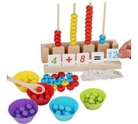 Jeu de comptage,Activité de perles à clipser - Jeu d'association de couleurs | Pour les apprentissage des maths en maternelle et jardin d'à la maison ou en classe