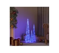 Jeu de cônes lumineux à LED Acrylique Bleu 30 45 60 cm