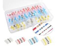 Jeu de connecteurs Loof 120 pièces, connecteur à souder avec tuyau rétractable, connecteur de câble de véhicule étanche, connecteur à souder transparent, connecteur rétractable avec soudure