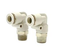 Jeu de connecteurs pneumatiques rapides, 20 pièces, PL4-02, PL4-M5, PL6-01, PL10-02, raccords bidirectionnels de Type L for cylindres(Pl10-02)