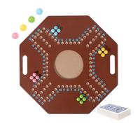 Jeu de Conseil d'échecs de Perles, Puzzle de stratégie en Bois Pliant, Jouet d'apprentissage Portable de Voyage, Jeu de Formation à l' éducatif pour Les de la Famille des Adultes