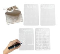 Jeu de conseil d'effacement à sec, jeux de société à effacer à sec pour les | GAME DE BORD ERASE 4X PORTABLE acrylique | Clear Tabletop Fun Family Reutilisable Travel Toys pour adultes,