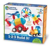 Jeu de construction : 1-2-3 Build It!: fusée, train, hélicoptère G