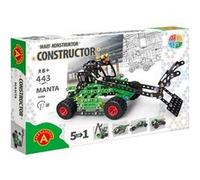 Jeu de construction 5 en 1 Manta Constructor Pro - 444 pièces