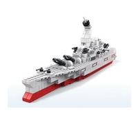 Jeu de Construction 6 en 1 Thème Militaire 1000 pièces Assemblable Avizar Blanc Blanc