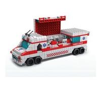 Jeu de Construction 6 en 1 Véhicules Ambulance 1000 Briques Assemblable Avizar Multicolore Multicolore