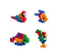 Jeu de construction aimanté animaux colorés
